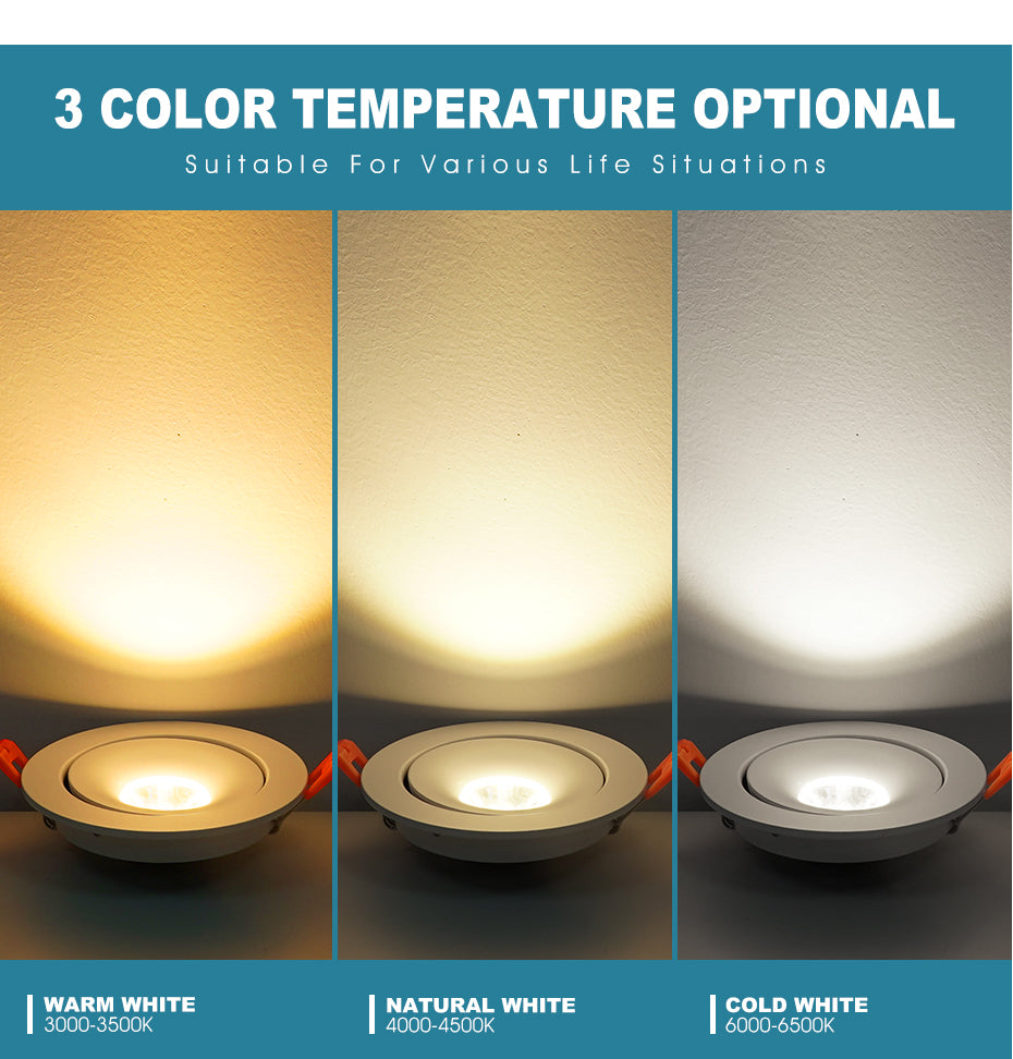 IP65 Waterproof Led Downlight 220V 110V Ceiling Lamp 12W Recessed Down light Round Led Panel Light 15W Spotlight Indoor Lights