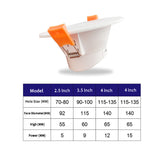 LED Downlight WiFi TUYA Smart Life Dimming Spot Bluetooth Lamp 7W 9W 15W RGB Change Warm Cool Light Work