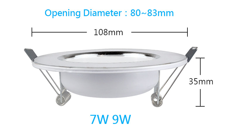 LED Downlight Ceiling Spot 3W 5W 7W 9W 12W 15W 18W 220V Round Recessed Lamp 230V 240V 110V Bulb Bedroom Kitchen Indoor Lighting