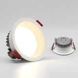 Dimmable Recessed Anti Glare LED Downlights 7W/9W/12W/15W/18W/24W LED Ceiling Spot Lights Background Lamps Indoor Lighting