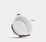 Dimmable Recessed Anti Glare LED Downlights 7W/9W/12W/15W/18W/24W LED Ceiling Spot Lights Background Lamps Indoor Lighting