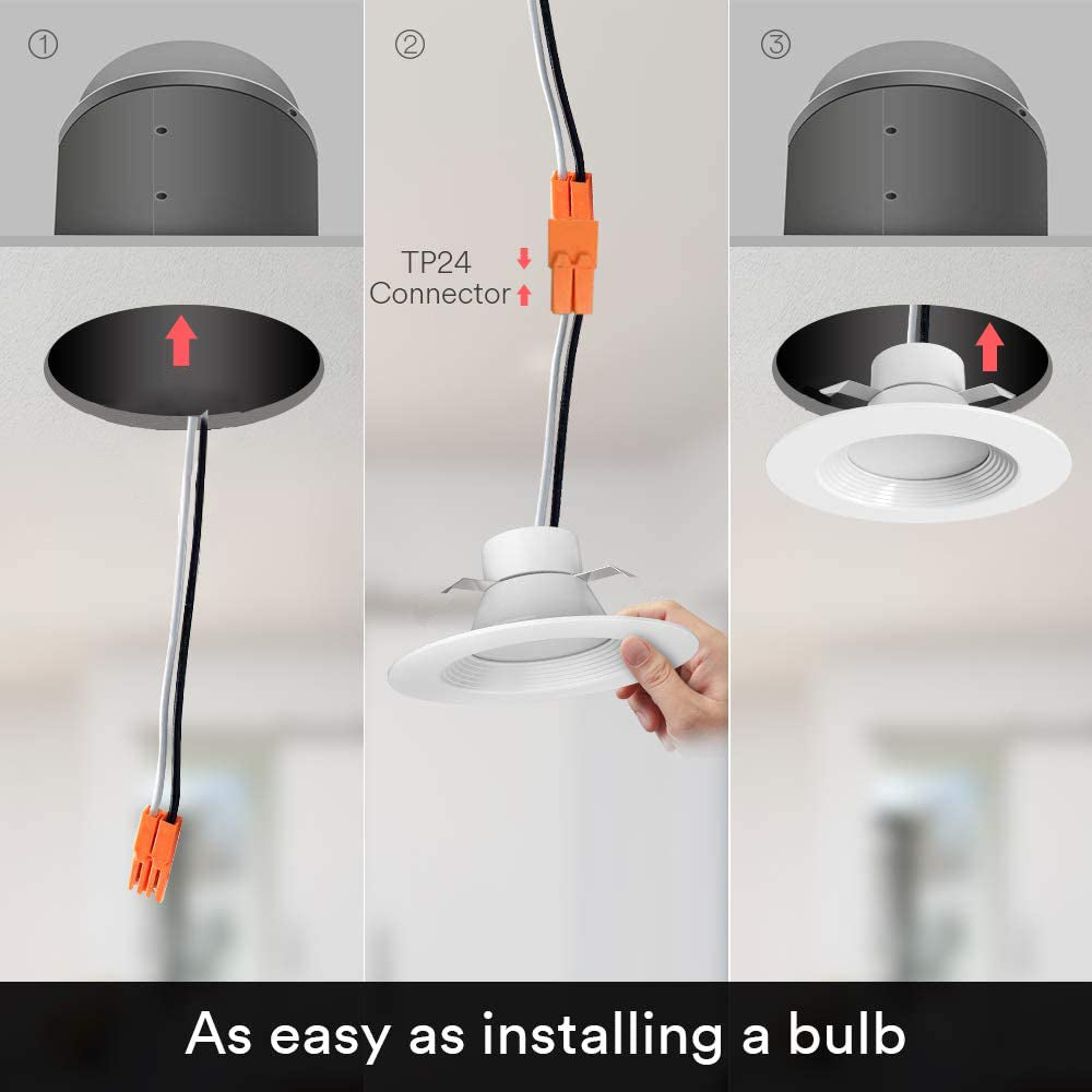  Smart Downlight Retrofit Recessed 4inch Alexa Echo Plus Google Home Philips SmartThings Smart 7W 10W 15W Ceiling Lighting