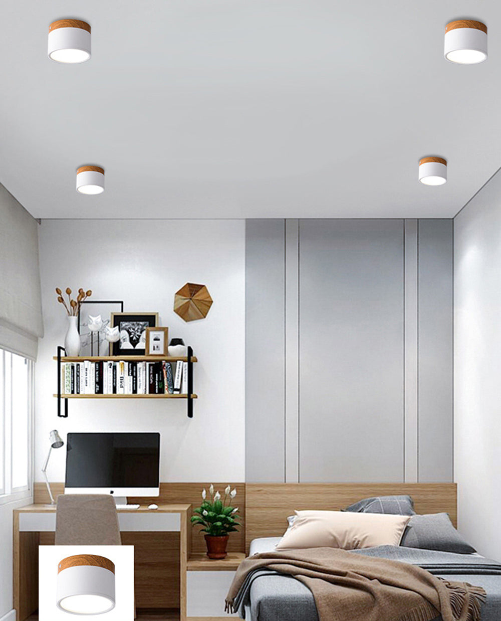 Surface Mounted LED Downlight Bedroom Living Room Aisle Corridor Ceiling Light Indoor Lighting Modern Minimalist LED Spotlight