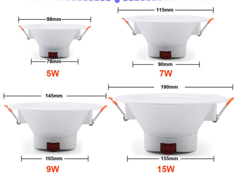 Wi-Fi Smart Ceiling Lamp Spot Led Lights 5W 7W 9W 15W 110V 220V Downlight Led importable Recessed Spots Lighting Work With Alexa