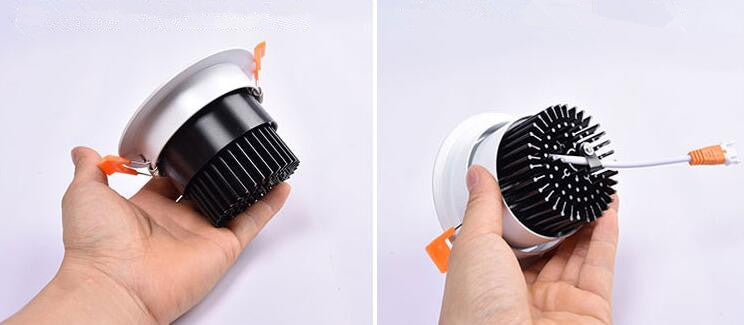 Dimmable recessed LED Downlights Angle Adjustable COB Ceiling Lamp Spot Lights 7w 9w 12w 15w 18w Rotating LED downlight AC85-265V