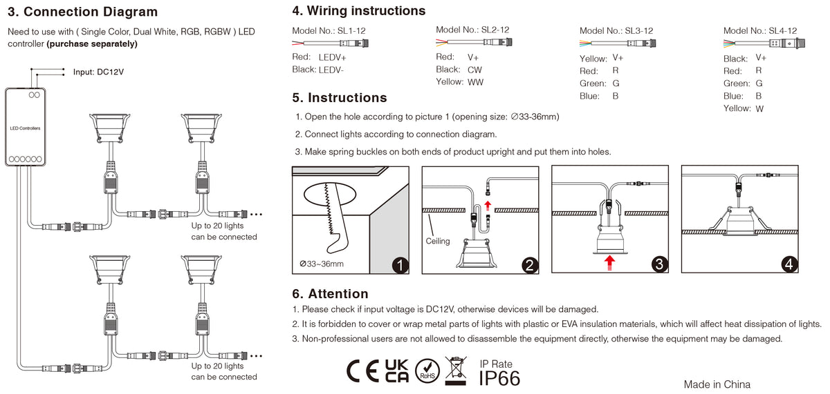 Miboxer 12V 3W Mini Single Color CCT RGB RGBW Dimmable Downlight Cabinet Lamp Wardrobe  Showcase  LED Waterproof Spot Light