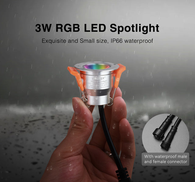 Miboxer 12V 3W Mini Single Color CCT RGB RGBW Dimmable Downlight Cabinet Lamp Wardrobe  Showcase  LED Waterproof Spot Light