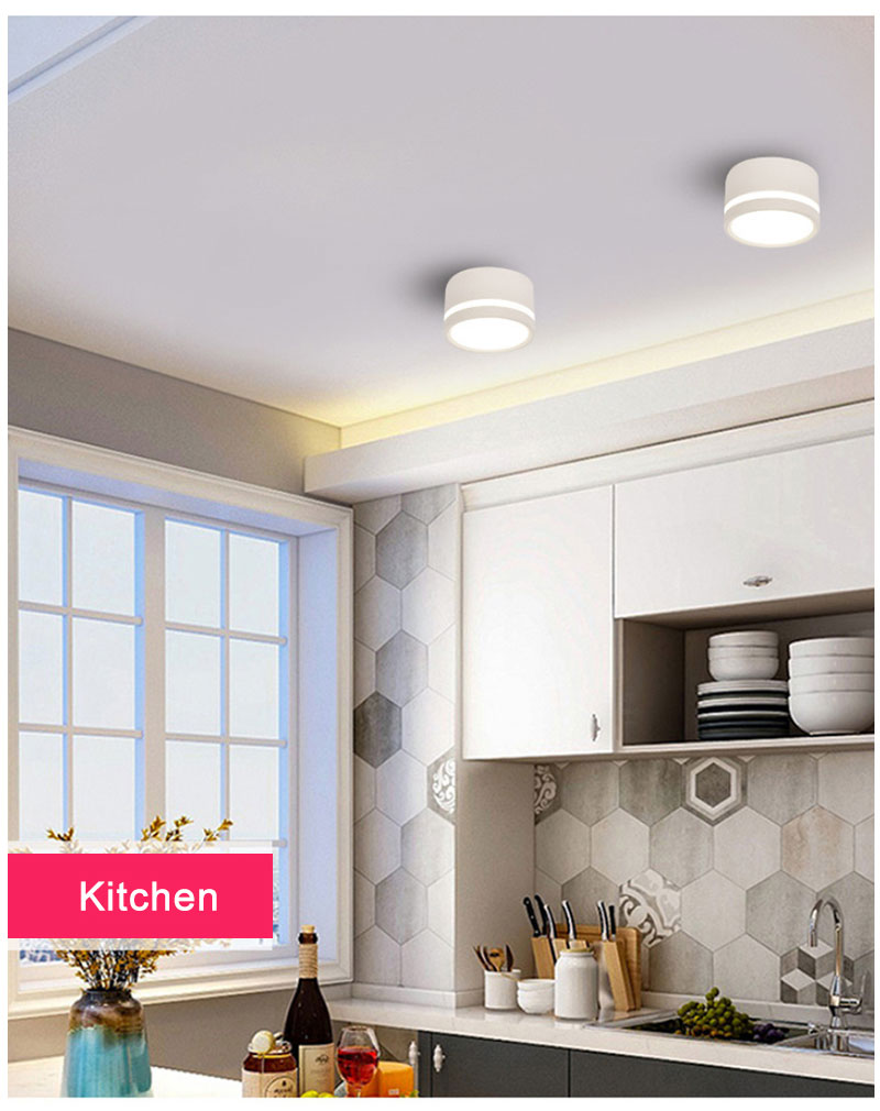 Surface Mounted LED Downlight Side Guide Light Lamp for Ceiling 5W 7W 9W 12W 15W 8Pcs Led Spot Lights Fixtures Indoor Lighting