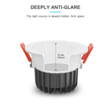 Zigbee 3.0 Pro RGB+CCT 6W 9W 12W LED Downlight IP44 IP54 Ceiling Light Compatible with Tuya APP RF Remote Voice Control