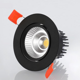 New Dimmable LED COB Spotlight Ceiling lamp AC85-265V 3W 5W 7W 9W 12W 15W Aluminum recessed downlights round led panel light