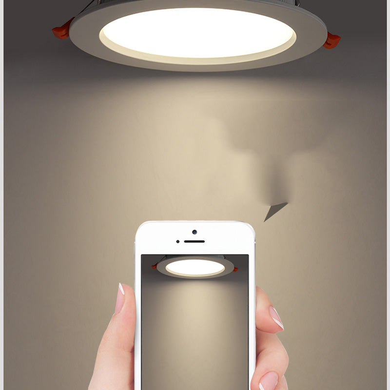 LED Downlight 3W 5W 7W 10w 15W 20W Aluminum 220v Recessed Spot Down Lamp 3/4/6Inch Bedroom Kitchen Indoor Decor Black White