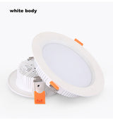 LED Downlight 3W 5W 7W 10w 15W 20W Aluminum 220v Recessed Spot Down Lamp 3/4/6Inch Bedroom Kitchen Indoor Decor Black White