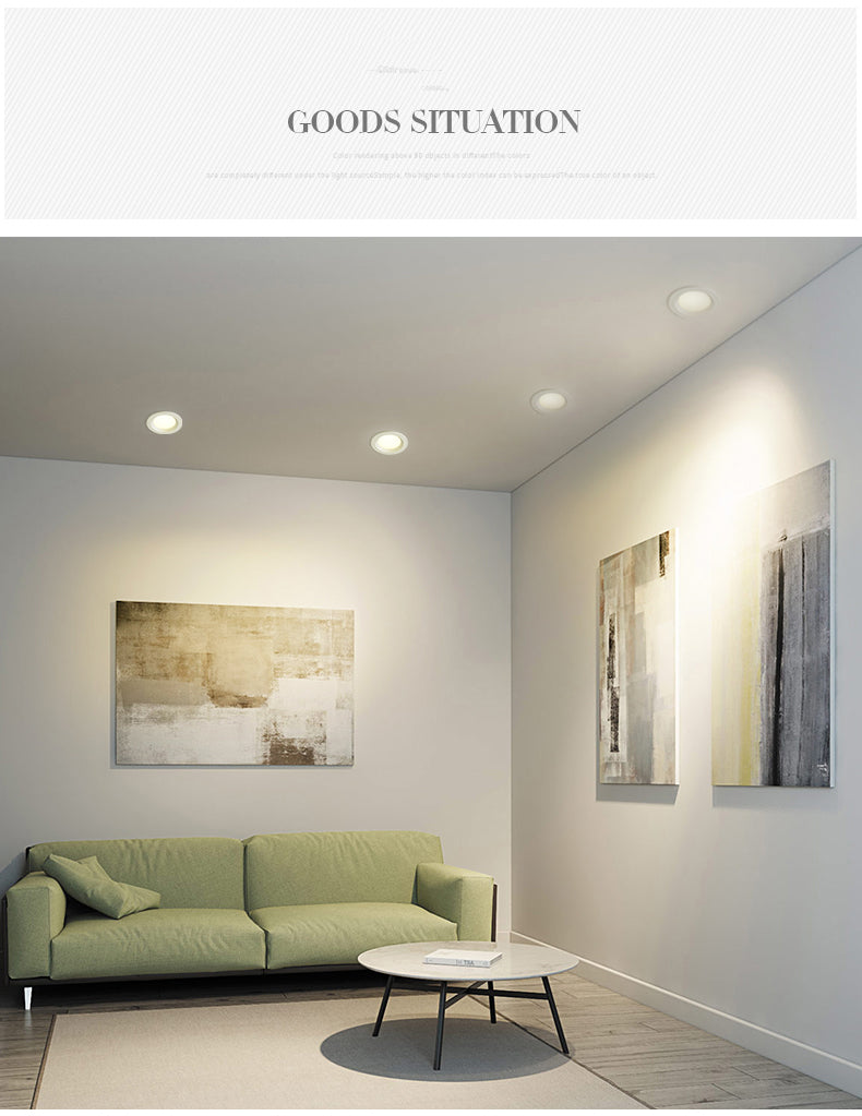 Saiyo Led Downlight 110V 220V Ceiling Light 3W 5W 7W 12W Aluminum Lamp Recessed Round Spot Lights For Kitchen Home Indoor Lighting