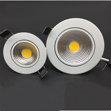 Dimmable LED downlight COB 5w 7w 12w AC220V ceiling light hotel living room bedroom kitchen LED lighting