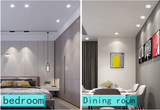 Dimmable LED downlight COB 5w 7w 12w AC220V ceiling light hotel living room bedroom kitchen LED lighting