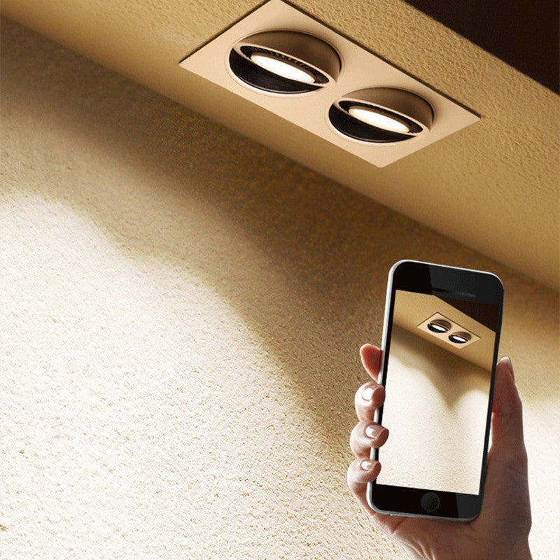 Dimmable 360 Angle Rotatable LED Recessed Downlight Epistar Chip 14W 18W 24W COB Spot Light Ceiling Lamp AC85~265V