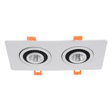 Dimmable 360 Angle Rotatable LED Recessed Downlight Epistar Chip 14W 18W 24W COB Spot Light Ceiling Lamp AC85~265V