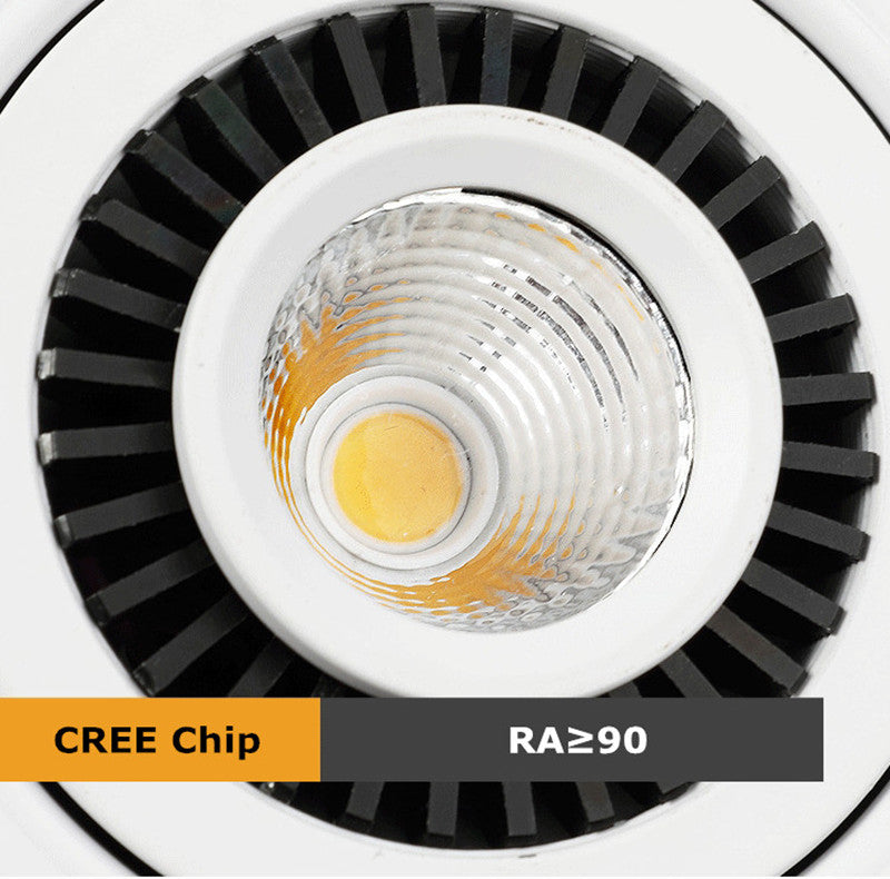 Dimmable 360 Angle Rotatable LED Recessed Downlight Epistar Chip 14W 18W 24W COB Spot Light Ceiling Lamp AC85~265V