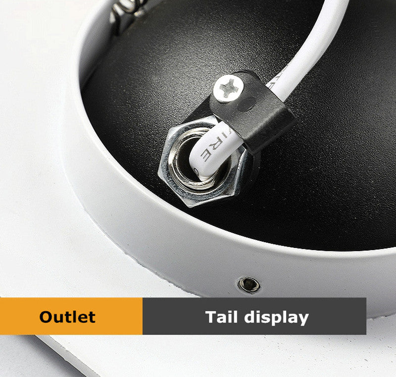 Dimmable 360 Angle Rotatable LED Recessed Downlight Epistar Chip 14W 18W 24W COB Spot Light Ceiling Lamp AC85~265V