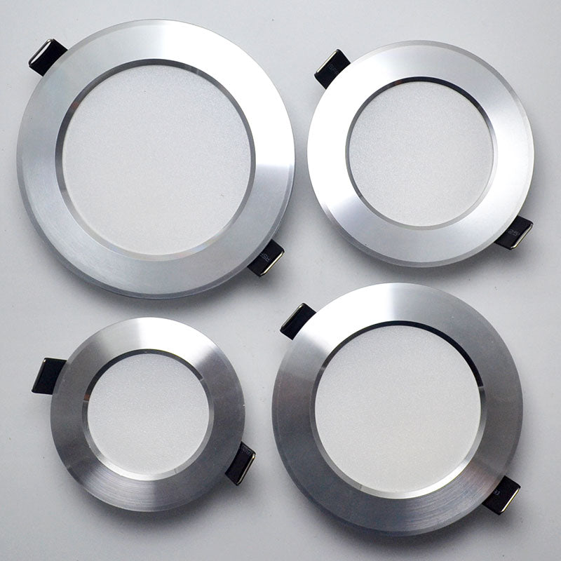 LED Downlight Ceiling silvery 3W 5W 7W 9W 12W 15W 18W Warm white cold white Bright silver led light AC 220V 230V 240V