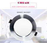 LED Downlight Ceiling silvery 3W 5W 7W 9W 12W 15W 18W Warm white cold white Bright silver led light AC 220V 230V 240V