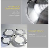 LED Downlight Ceiling silvery 3W 5W 7W 9W 12W 15W 18W Warm white cold white Bright silver led light AC 220V 230V 240V