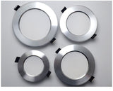 LED Downlight Ceiling silvery 3W 5W 7W 9W 12W 15W 18W Warm white cold white Bright silver led light AC 220V 230V 240V
