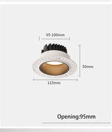 LED Borderless Downlight 12W 15W Replaceable Spot Lights Recessed Ceiling Lamp 85-265V For Home Shop Indoor Lighting