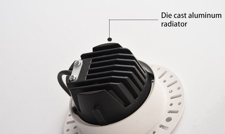 LED Borderless Downlight 12W 15W Replaceable Spot Lights Recessed Ceiling Lamp 85-265V For Home Shop Indoor Lighting