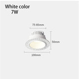 LED Borderless Downlight 12W 15W Replaceable Spot Lights Recessed Ceiling Lamp 85-265V For Home Shop Indoor Lighting