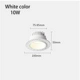 LED Borderless Downlight 12W 15W Replaceable Spot Lights Recessed Ceiling Lamp 85-265V For Home Shop Indoor Lighting