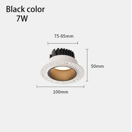 LED Borderless Downlight 12W 15W Replaceable Spot Lights Recessed Ceiling Lamp 85-265V For Home Shop Indoor Lighting