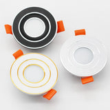 LED embedded round ceiling light 3w / 5w downlight AC/DC12V AC/DC24V white light / warm white light / neutral light