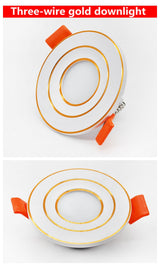 LED embedded round ceiling light 3w / 5w downlight AC/DC12V AC/DC24V white light / warm white light / neutral light