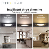 LED Downlight 220V Recessed Ceiling Lamp 5W 9W 12W 15W Tri-color light/white light/warm light 8PCS led Spotlight Indoor lighting