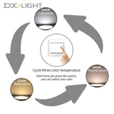 LED Downlight 220V Recessed Ceiling Lamp 5W 9W 12W 15W Tri-color light/white light/warm light 8PCS led Spotlight Indoor lighting