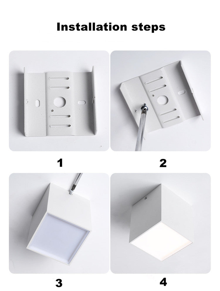 Surface Mounted Quare 9W 12W 15W 20W 30W LED Cube Ceiling Downlight For Room/Corridor/Hallway COB Spot Light Indoor Lighting