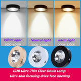 Ultra-thin LED downlight, ceiling spotlight, AC110-240V, cabinet, indoor lighting, warm white and cool white, 3W 5W 7W 10W 15W COB