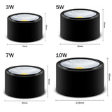 Led Downlight Simple Surface Mounted Led Light Ceiling Light 5W 7W 10W COB Dimmable Indoor Lighting For Bedroom Restaurant Hall