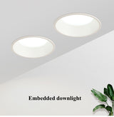 Frameless 3 Light Temperature Anti Glare Recessed Downlight 7W 10W 12W 15W 24W Round LED Ceiling Spot Light Pic Background