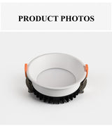 Frameless 3 Light Temperature Anti Glare Recessed Downlight 7W 10W 12W 15W 24W Round LED Ceiling Spot Light Pic Background