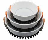 Frameless 3 Light Temperature Anti Glare Recessed Downlight 7W 10W 12W 15W 24W Round LED Ceiling Spot Light Pic Background