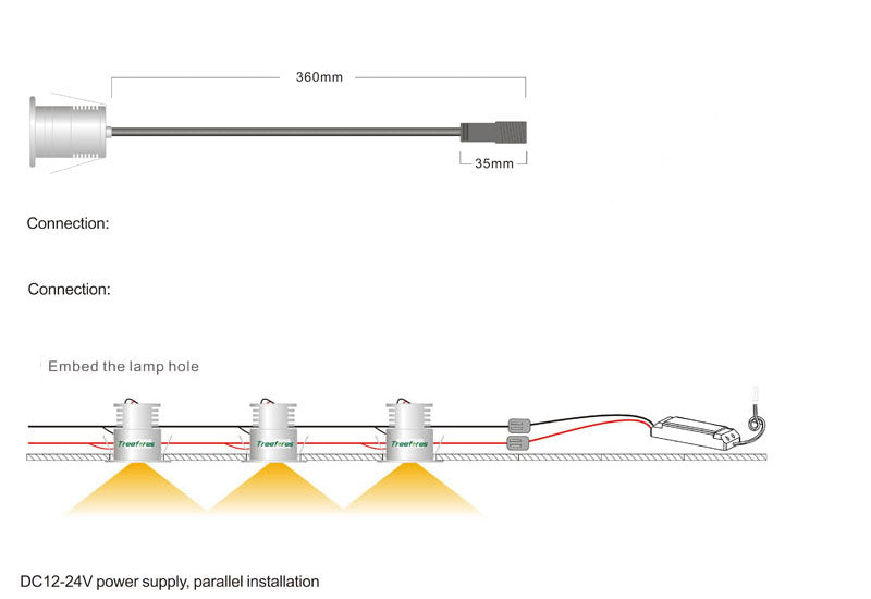 IP68 Mini LED Ceiling Downlight Spot Light Waterproof 12V-24V 1W 3W SPA Lighting Lamp