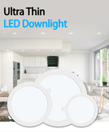 Led Downlight 3W 4W 6W 9W 12W 15W 18W Ultra Thin Led Spot Light Ceiling Lamp 220V 110V Kitchen Ceiling Spots Led Panel Lights