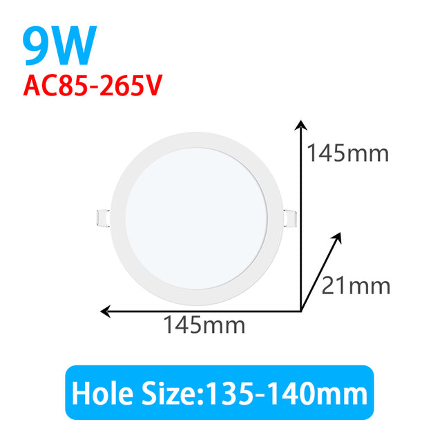 Led Downlight 3W 4W 6W 9W 12W 15W 18W Ultra Thin Led Spot Light Ceiling Lamp 220V 110V Kitchen Ceiling Spots Led Panel Lights