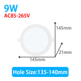 Led Downlight 3W 4W 6W 9W 12W 15W 18W Ultra Thin Led Spot Light Ceiling Lamp 220V 110V Kitchen Ceiling Spots Led Panel Lights