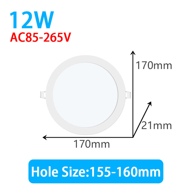 Led Downlight 3W 4W 6W 9W 12W 15W 18W Ultra Thin Led Spot Light Ceiling Lamp 220V 110V Kitchen Ceiling Spots Led Panel Lights