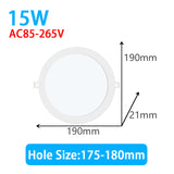 Led Downlight 3W 4W 6W 9W 12W 15W 18W Ultra Thin Led Spot Light Ceiling Lamp 220V 110V Kitchen Ceiling Spots Led Panel Lights