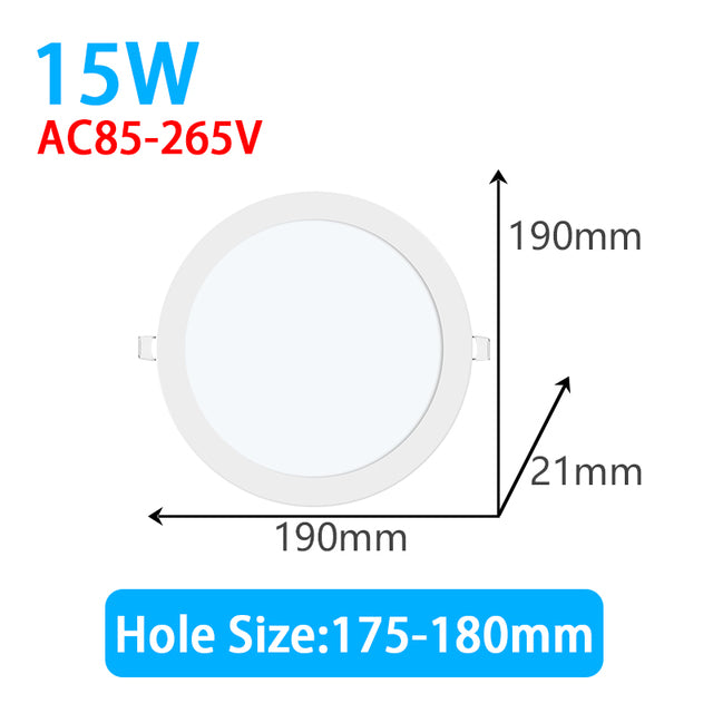 Led Downlight 3W 4W 6W 9W 12W 15W 18W Ultra Thin Led Spot Light Ceiling Lamp 220V 110V Kitchen Ceiling Spots Led Panel Lights