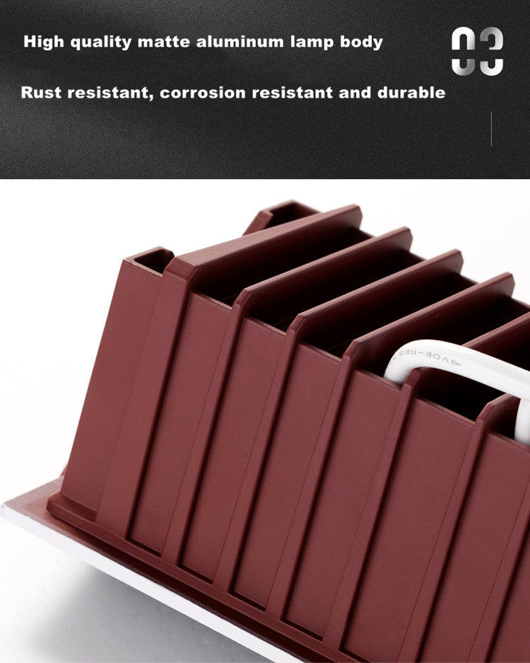 Dimmable 7W12W14W 24W Square Frameless NO Dazzling COB Recessed Downlight LED Ceiling Spot Light for Bedroom Living Room Kitchen